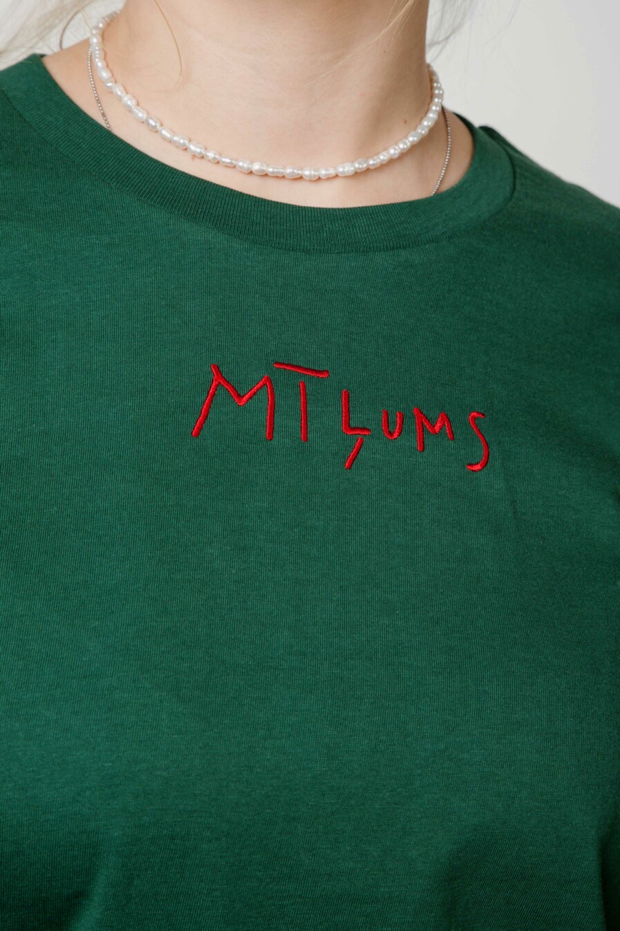 M50 Organiskas kokvilnas t-krekls MĪĻUMS | Zaļš