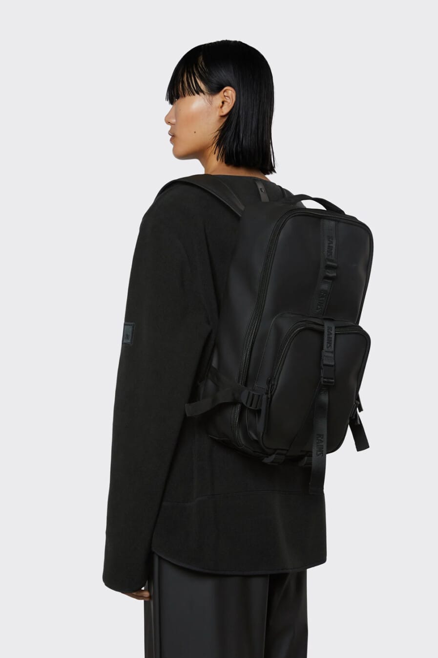 Rains Trail Rucksack | Black