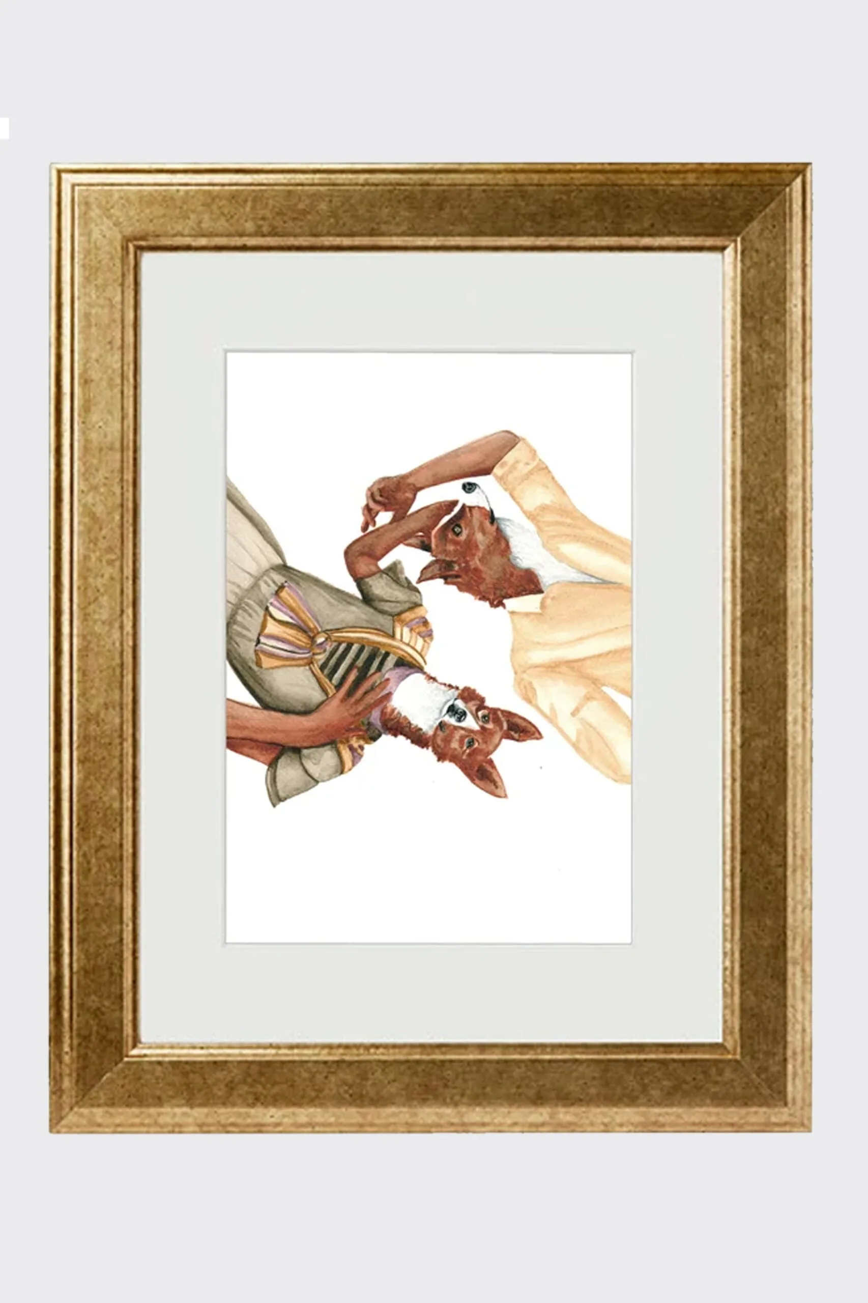 DressedFur Corgi lovers animal art print