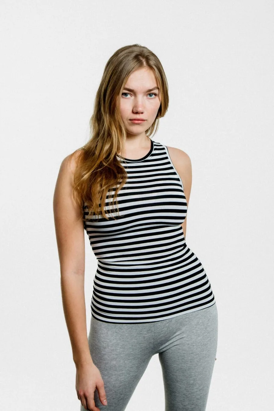 M50 Basic top | Black wide stripes