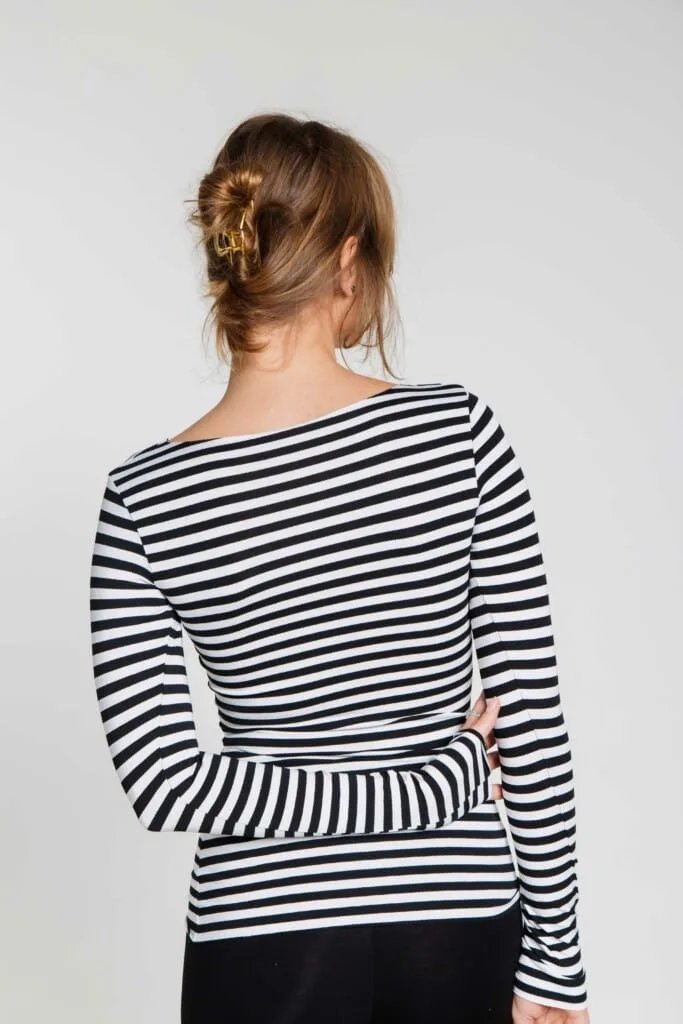 M50 Long-sleeve | Black wide stripes