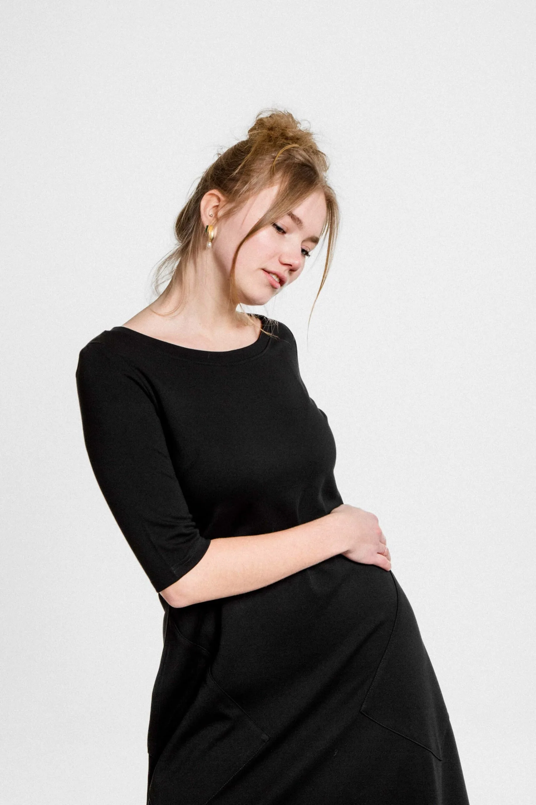 M50 Kleita Noktirne ar 3/4 piedurknēm | Melna