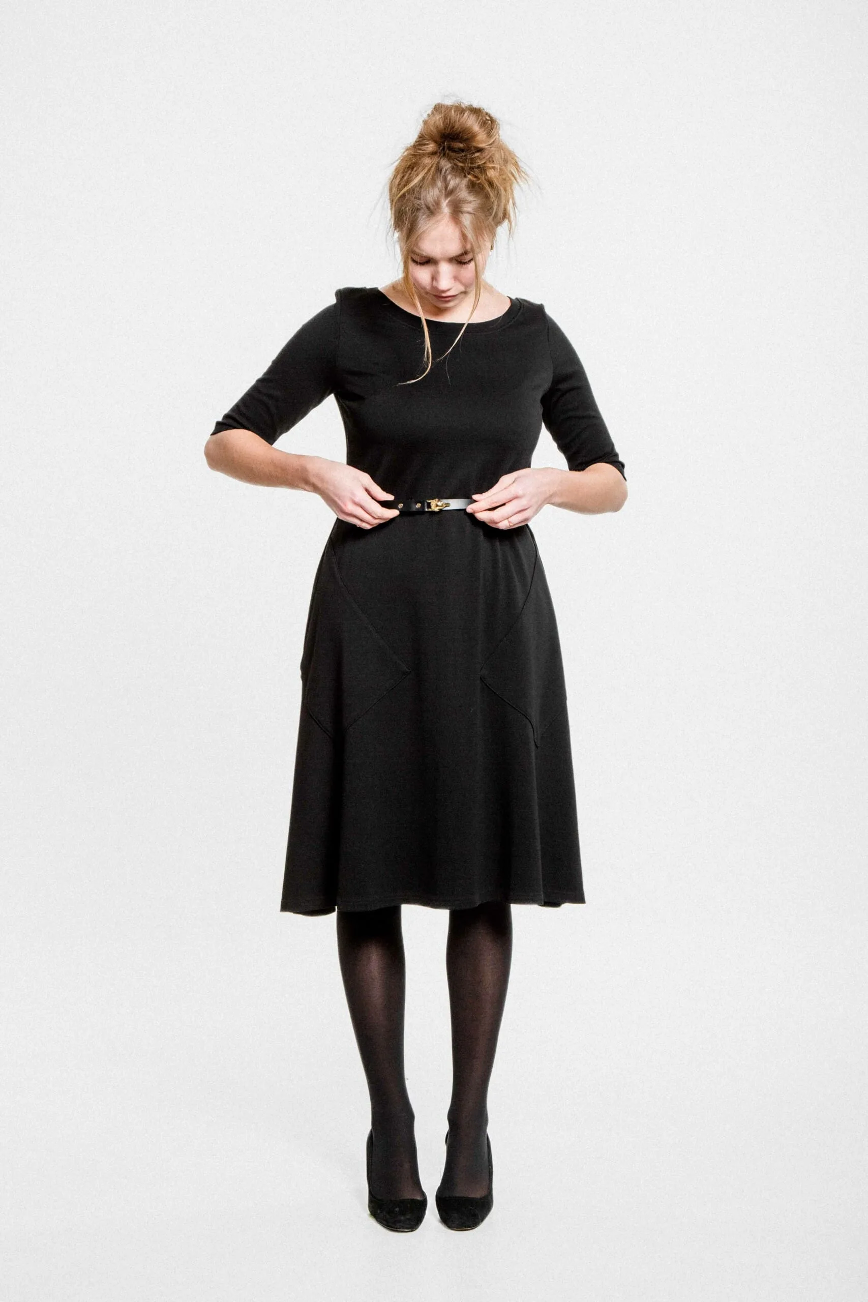 M50 Kleita Noktirne ar 3/4 piedurknēm | Melna