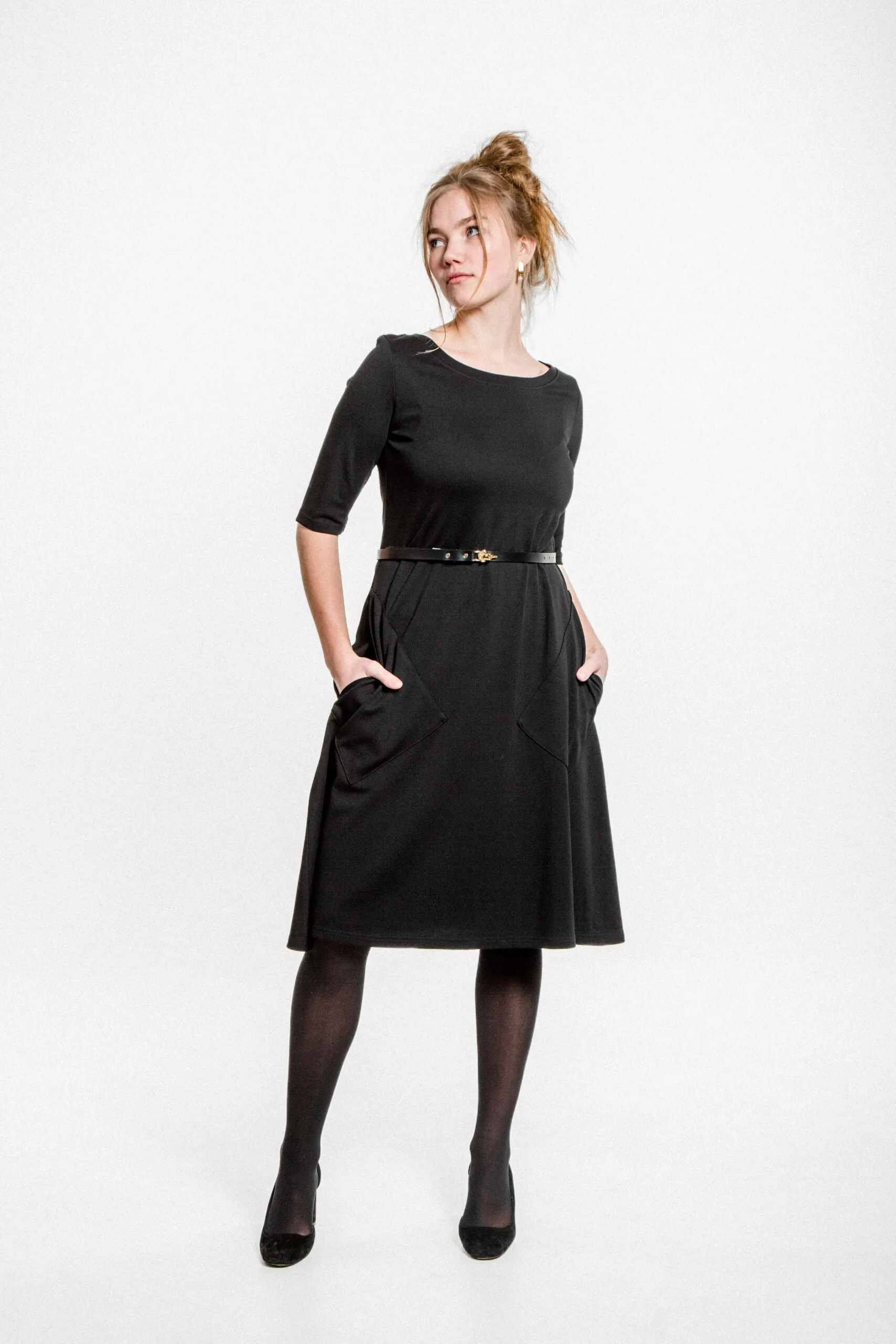 M50 Kleita Noktirne ar 3/4 piedurknēm | Melna