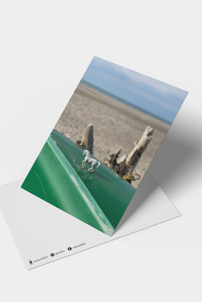 Elīna Berklava / Ovišu pludmale m50 pastkarte latvija jūra