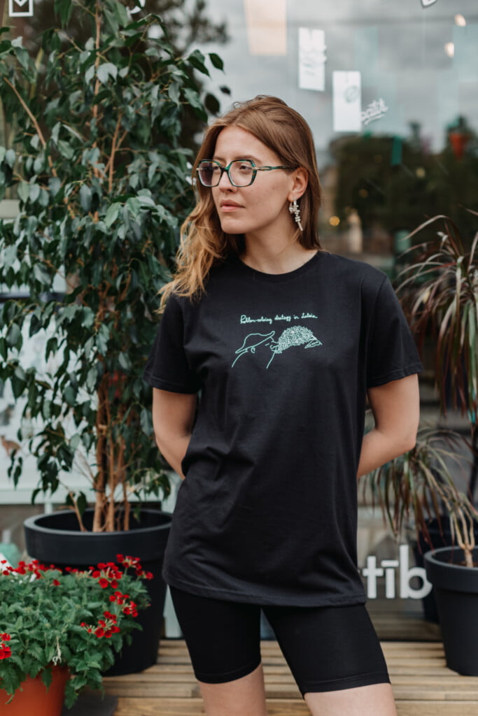 Krista Bitmete Unisex T-Shirt Lilac | Black