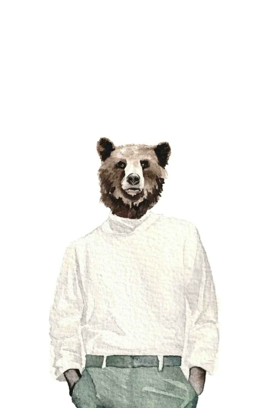 DressedFur A4 Plakāts Brūnais lācis