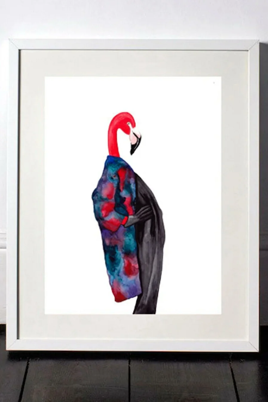DressedFur Flamingo Art Print