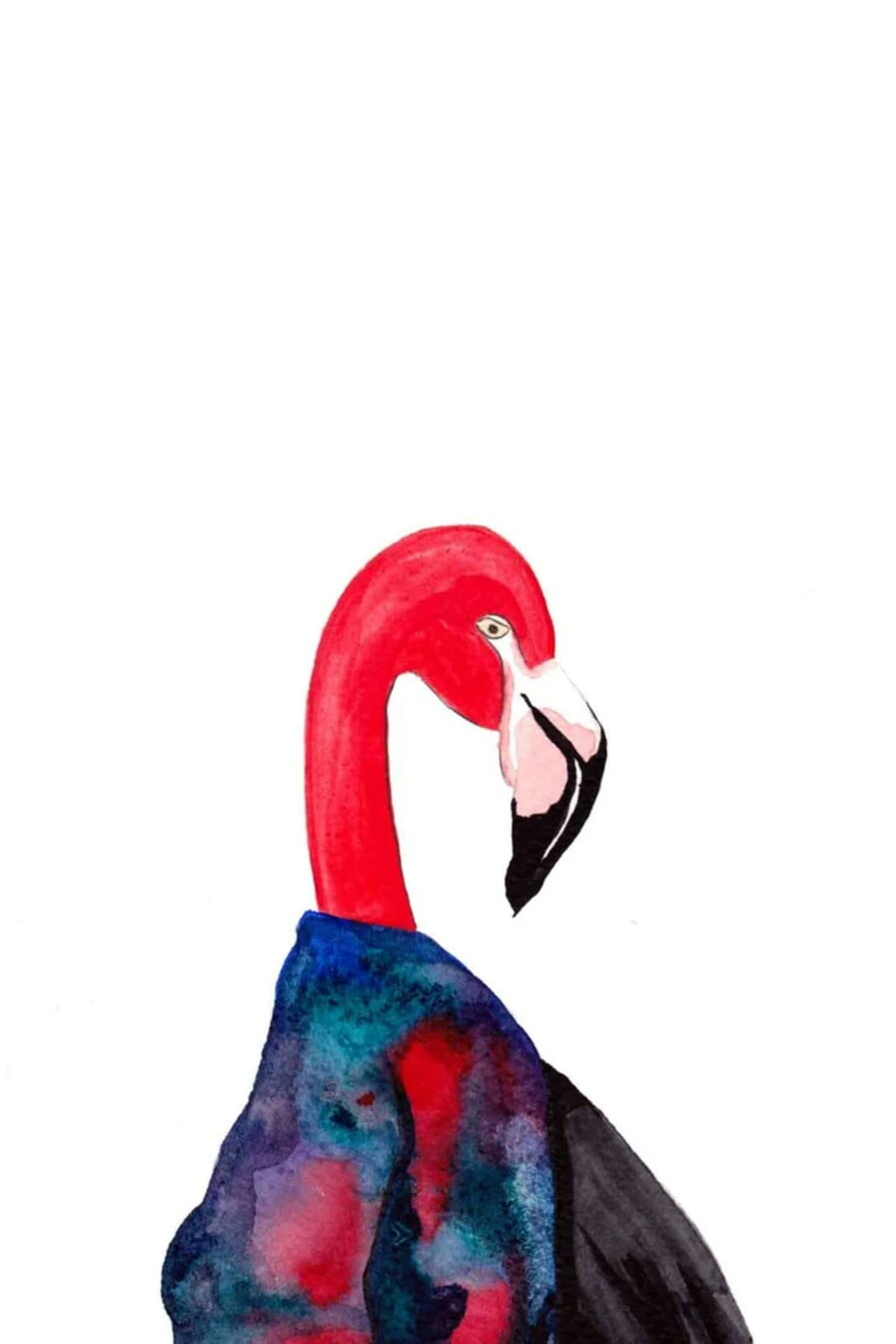 DressedFur A4 Plakāts Flamingo