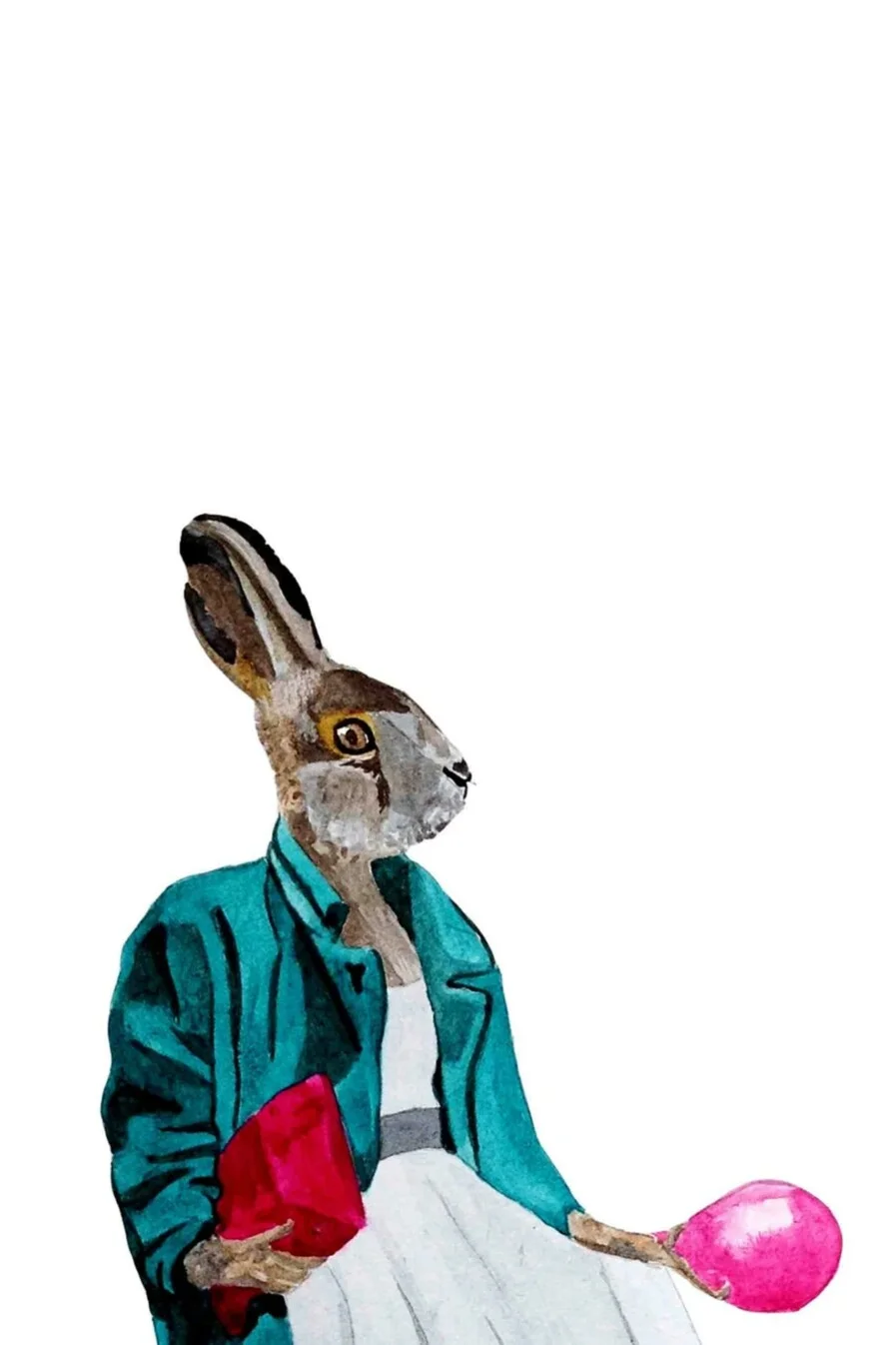 DressedFur Rabbit Nr.2 Art Print