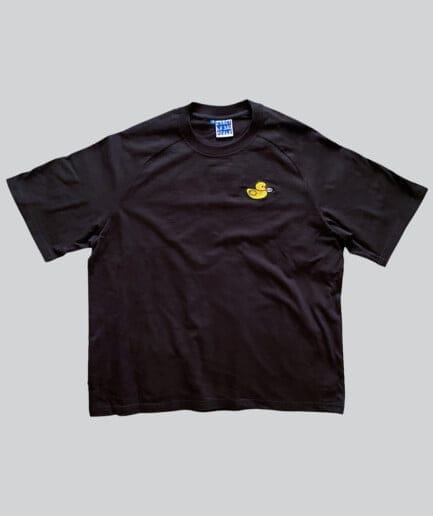 Schastia Zdorovia Oversized T-shirt Duck embroider | Black