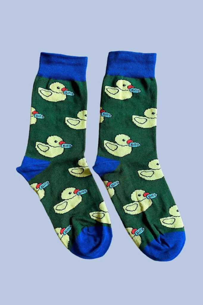 Schastia Zdorovia Zeķes "Duck" | Tumši zaļas