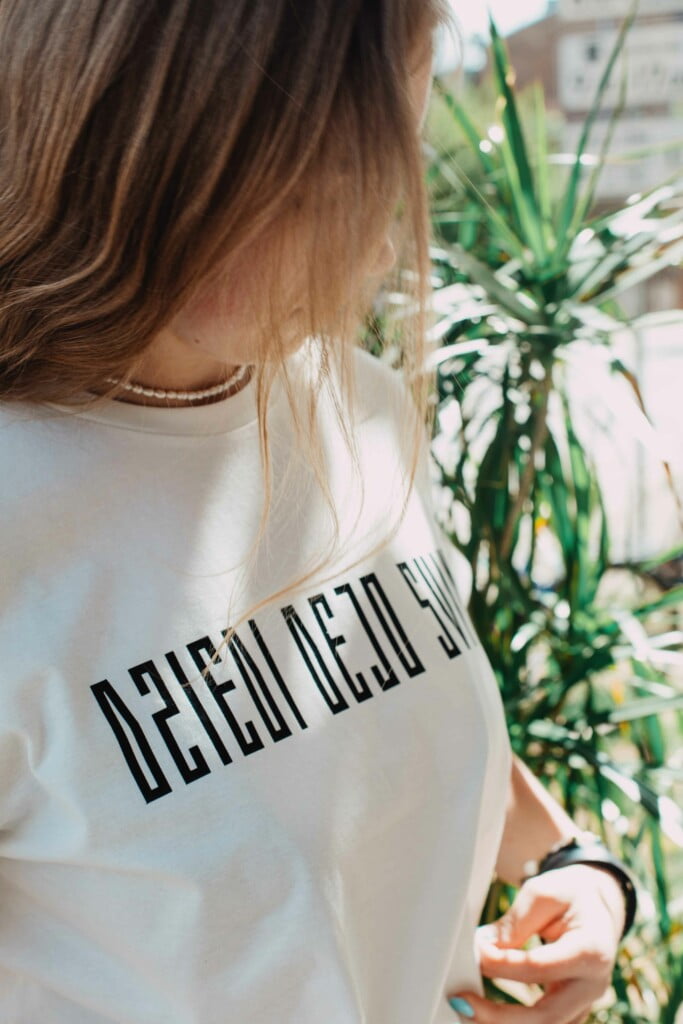 M50 Organic Cotton T-shirt | DZIEDI DEJO SVINI - SING DANCE and CELEBRATE