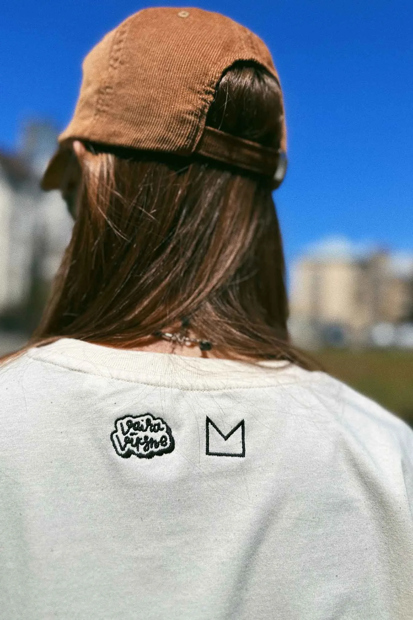 M50 x Vaira Vīksne Organic T shirt | PEACH, natural raw