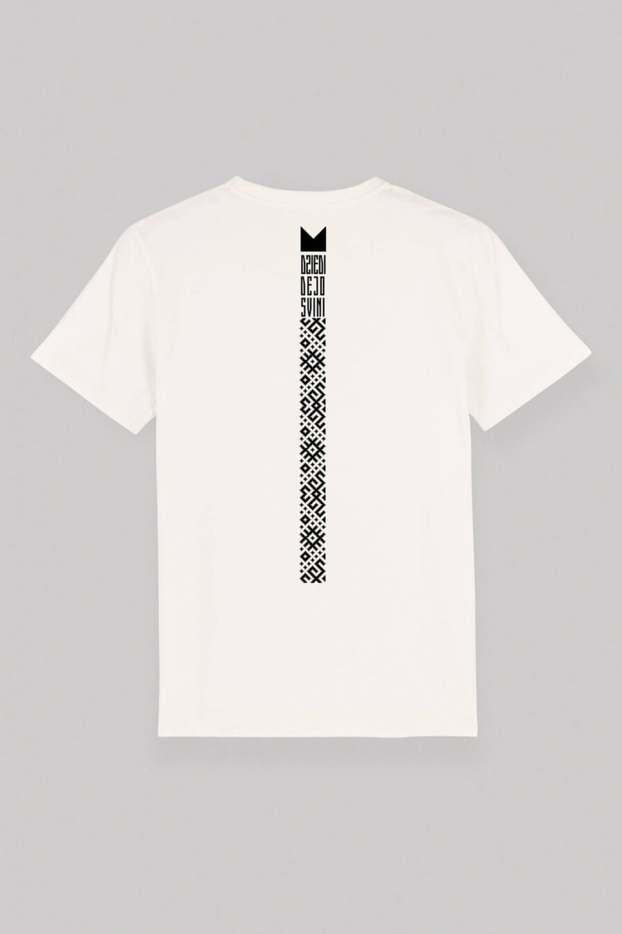 M50 Organic Cotton T-shirt | Traditional ornaments down the SPINE