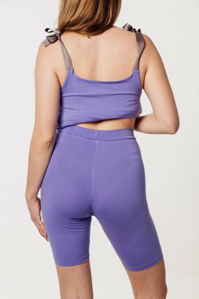 M50 BIKER Shorts | Lilac