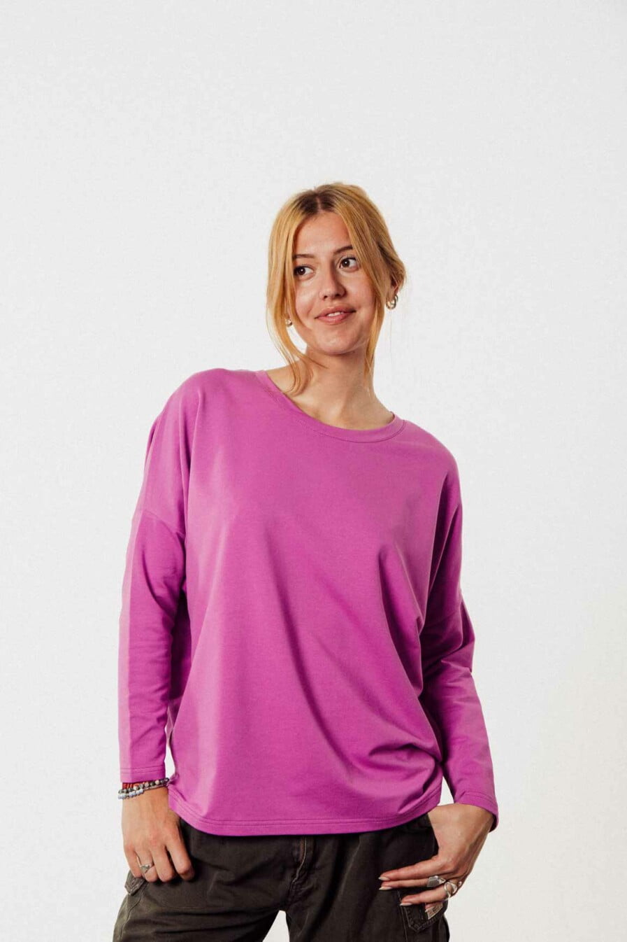 M50 Loose Cut Sweater | Mellow pink