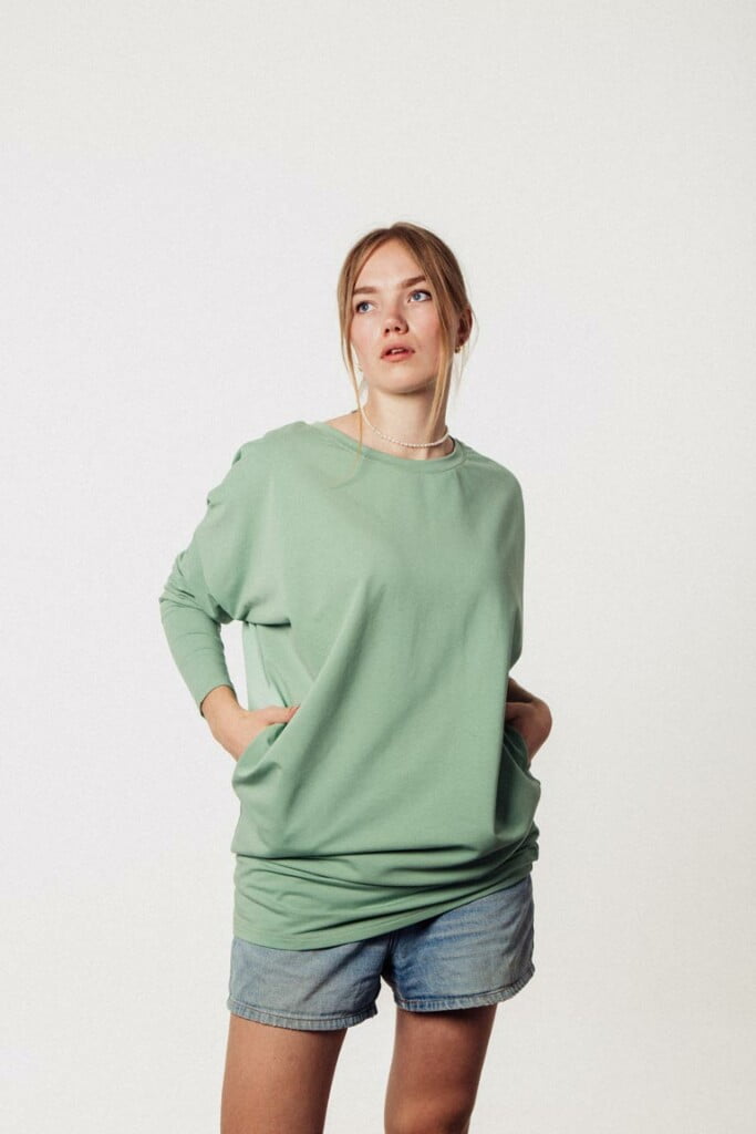 M50 Loose Cut Tunic with pockets | Mint
