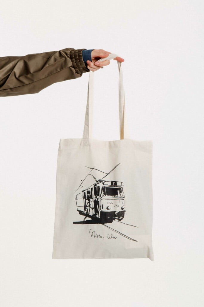 M50 Organic cotton TOTE bag Tram Nr 11