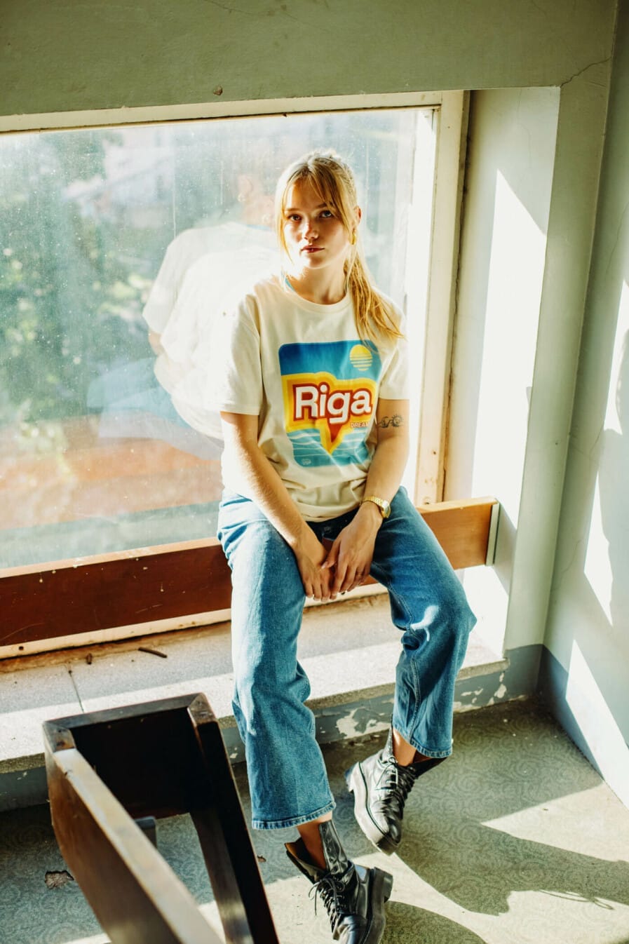 Vaira Vīksne Unisex Organic Cotton T-shirt | RIGA DREAMIN`