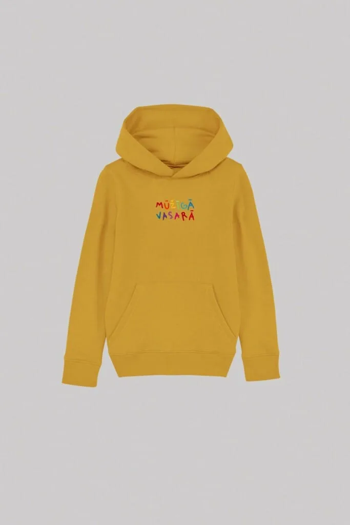 Vaira Vīksne Organic Cotton Kids Hoodie MŪŽĪGĀ VASARĀ | Ochre