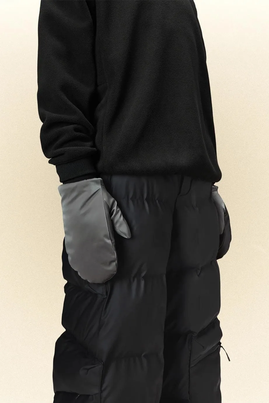 Alta Rains Puffer Mittens | Metallic Grey Alta Rains Puffer Mittens | Metallic Grey