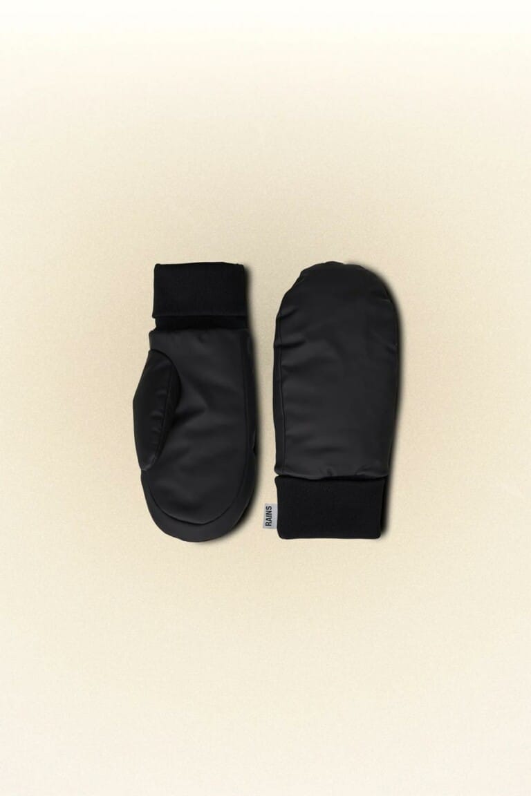 Alta Rains Puffer Mittens | Black