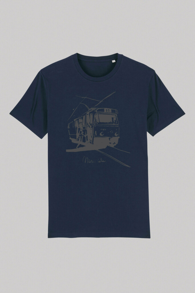 M50 Unisex Organic Cotton T-shirt Tram Nr 11 | Navy Blue