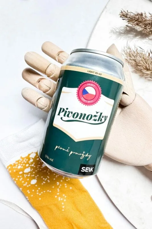 SEIK CZECH BEER SOCKS IN A CAN – PIVONOŽKY