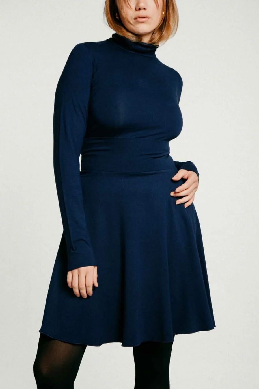 M50 Sun Skirt MIDI | Navy