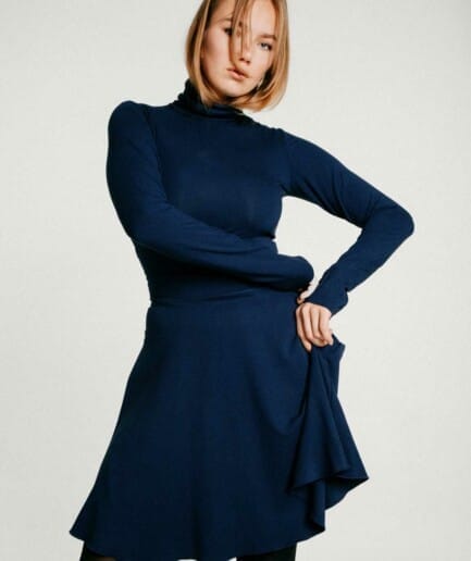 M50 Sun Skirt MIDI | Navy