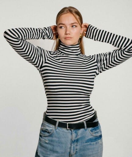 M50 Turtleneck | Stripes