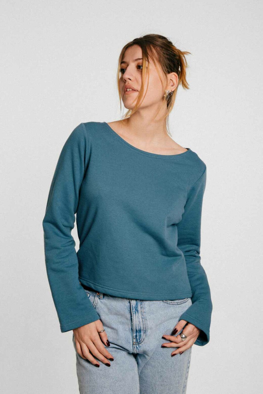 M50 Long-sleeved Top | Stone Blue
