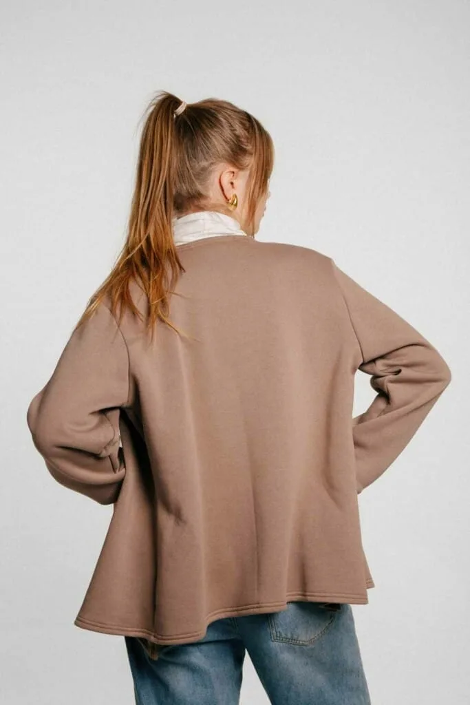 M50 Balloon Sleeve Jacket | Cappuccino