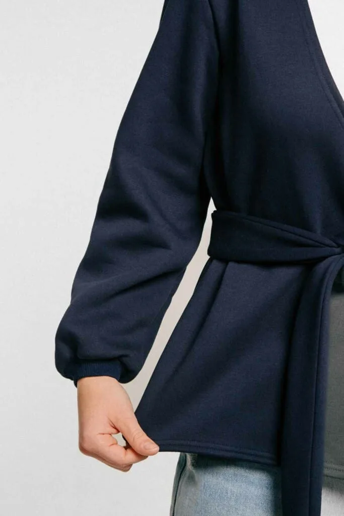 M50 Balloon Sleeve Jacket | Navy Blue