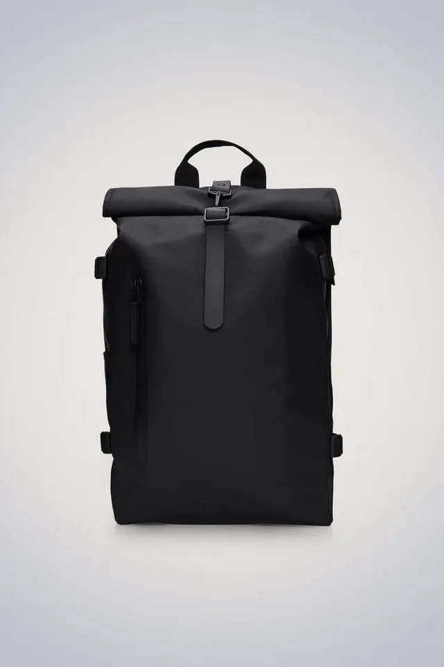 Rains Rolltop Rucksack Large | Black