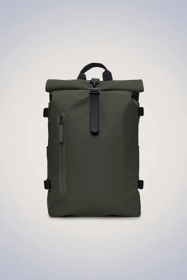 Rains Lielā Mugursoma Ar Norullējamu Aizdari | Zaļa