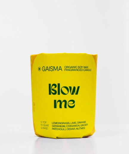GAISMA 11 Blow Me – Aromātiska Dabīga Sojas Vaska Svecented Organic Soy Wax Candle