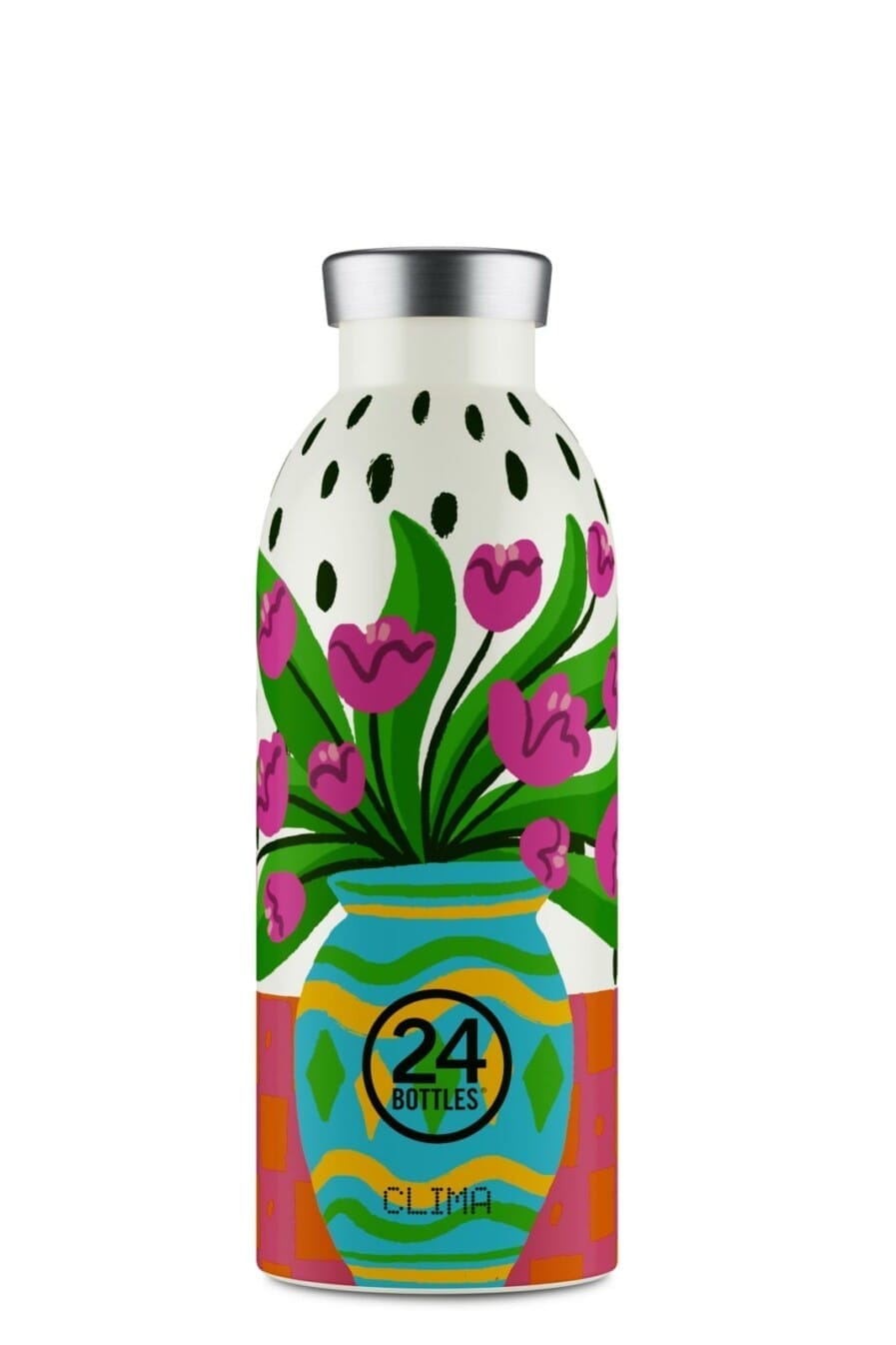 24Bottles Clima Termopudele | Fiori Rosa 500ml