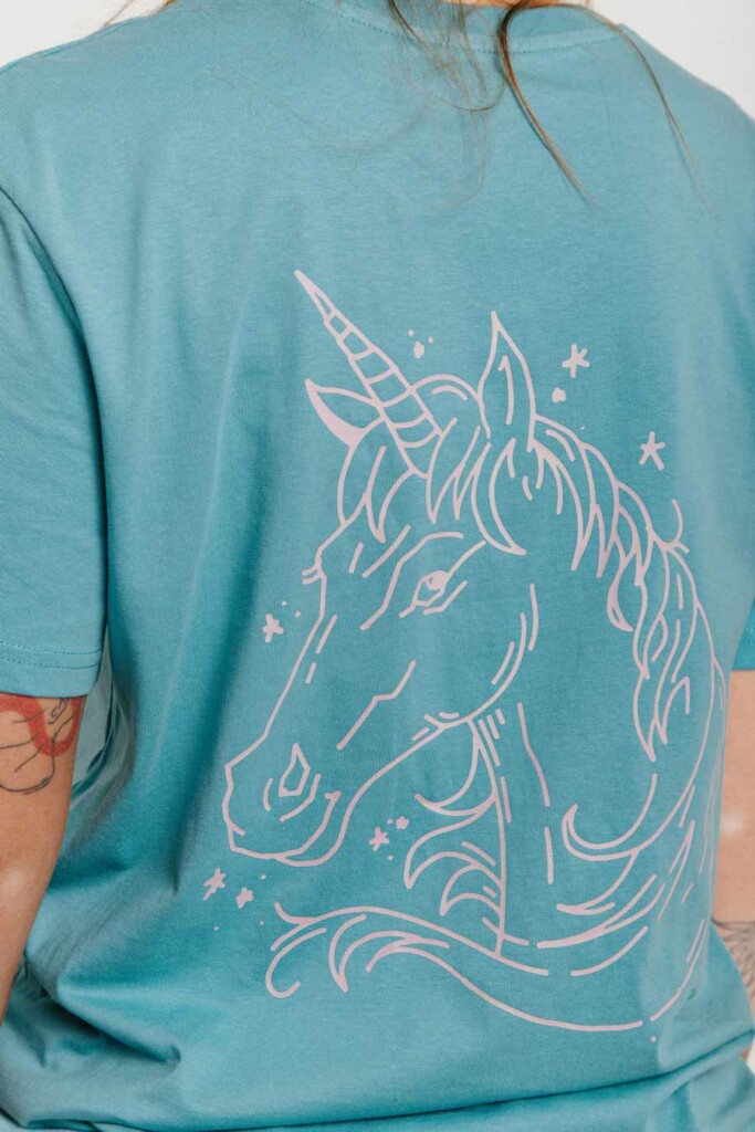 Vaira Vīksne Unisex Organic Cotton T-Shirt | Unicorn