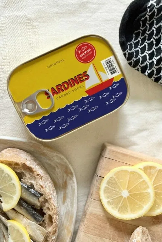 SEIK SPANISH SARDINES – CANNED FISH SOCKS (UNISEX SIZES 35-46)