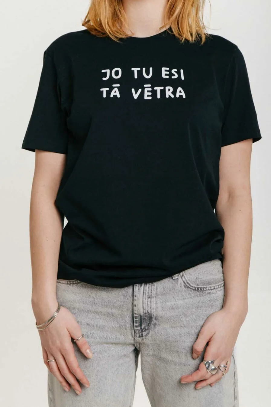 iidziiba Unisex Organiskas Kokvilnas T Krekls | JO TU ESI TĀ VĒTRA