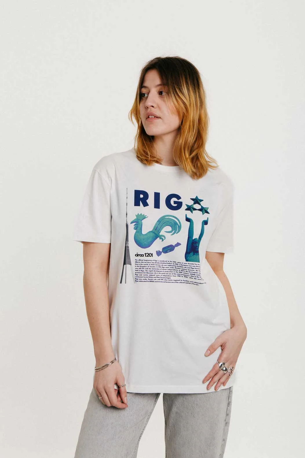 M50 Organiskās Kokvilnas T krekls | RĪGA M50 Organiskās Kokvilnas T krekls | RĪGA