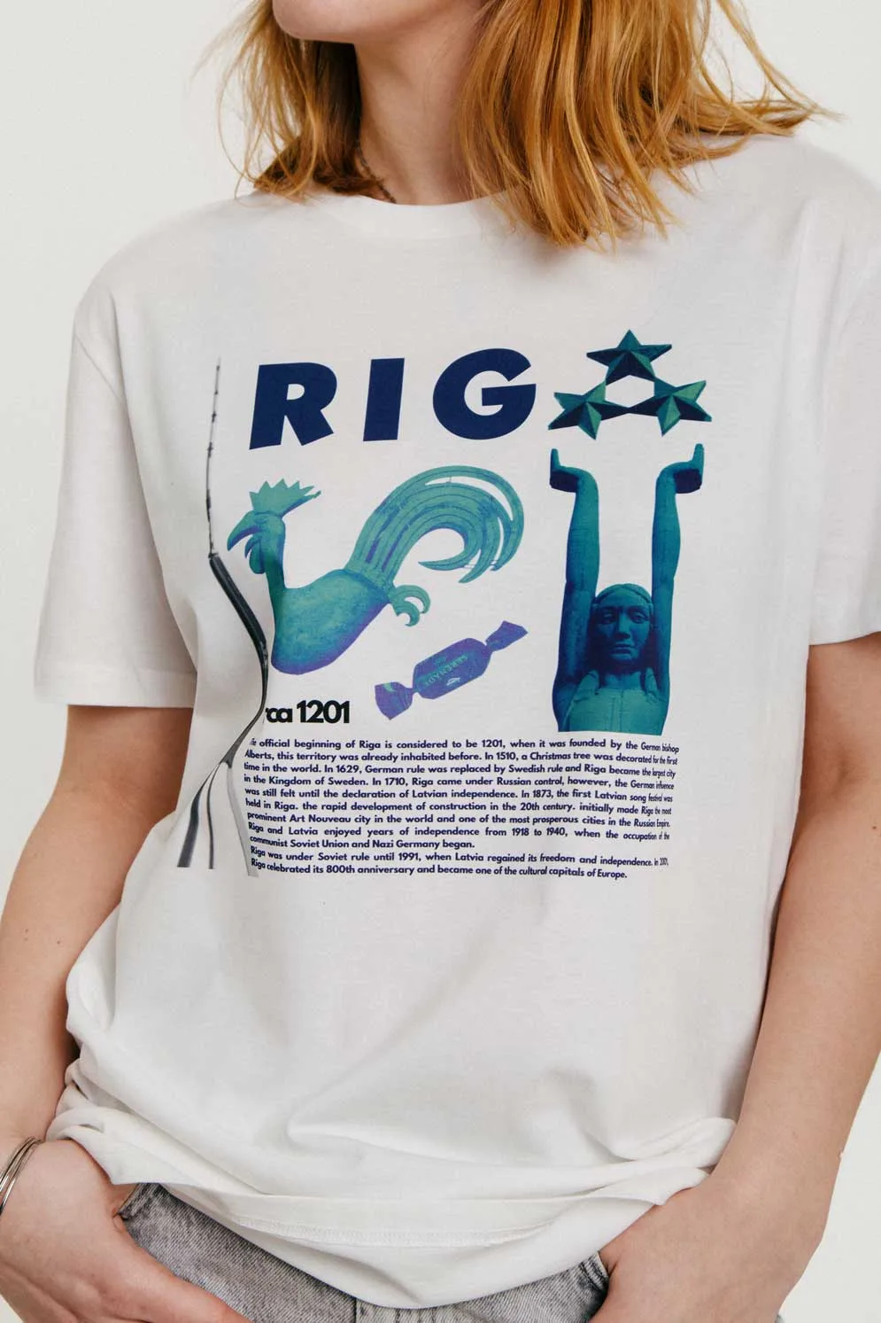 M50 Organiskās Kokvilnas T krekls | RĪGA M50 Organiskās Kokvilnas T krekls | RĪGA