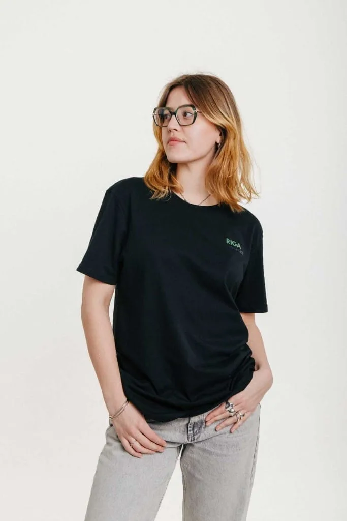 M50 Organiskas Kokvilnas T krekls THIS IS MY RIGA SHIRT | Melns