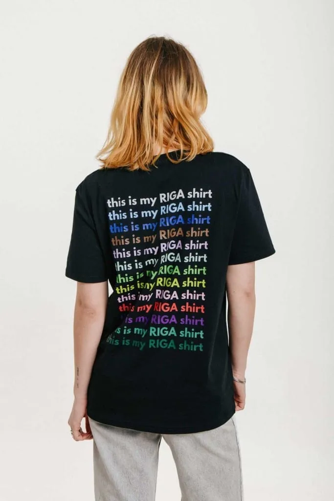 M50 Organic Cotton Unisex T Shirt THIS IS MY RIGA SHIRT | Black