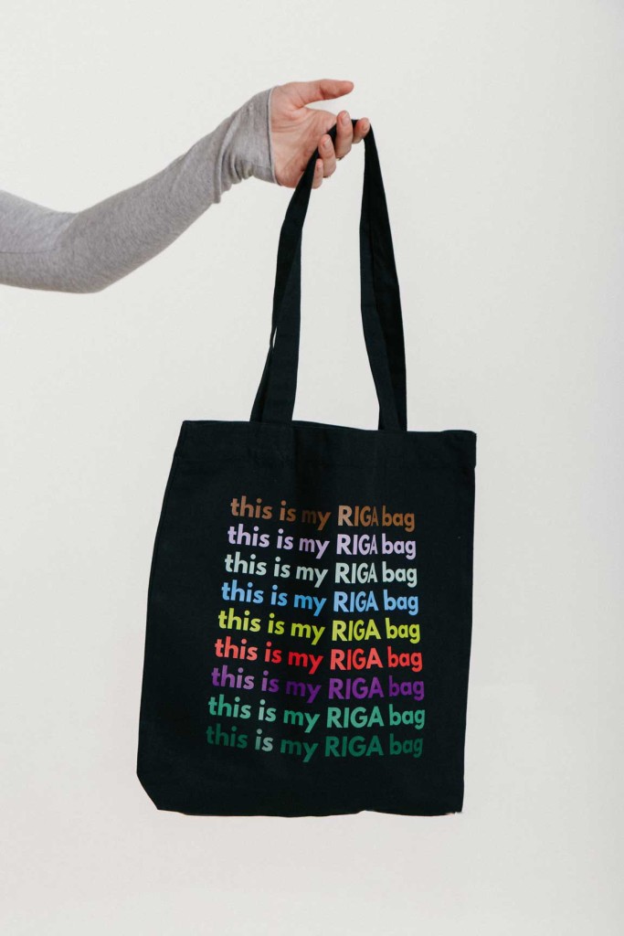 M50 Organic Cotton Tote Bag "THIS IS MY RIGA BAG" | Black