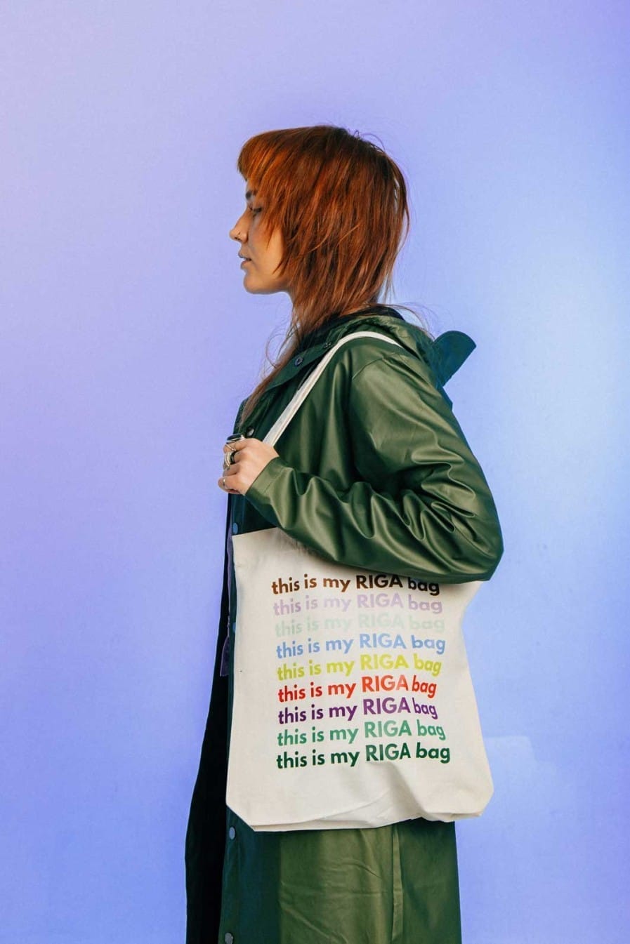 M50 Organiskas Kokvilnas MAISIŅŠ "THIS IS MY RIGA BAG" | Dabiska kanva