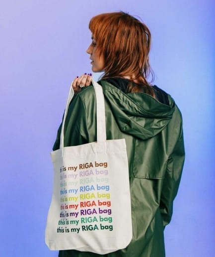 M50 Organiskas Kokvilnas MAISIŅŠ "THIS IS MY RIGA BAG" | Dabiska kanva