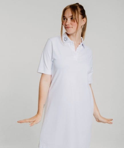 M50 Organic Cotton Women's dress | White